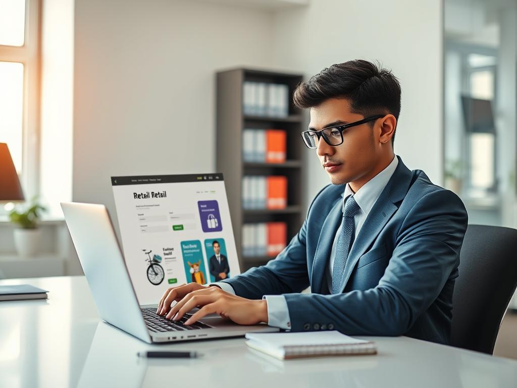 Cadastro em sites oficiais de varejo