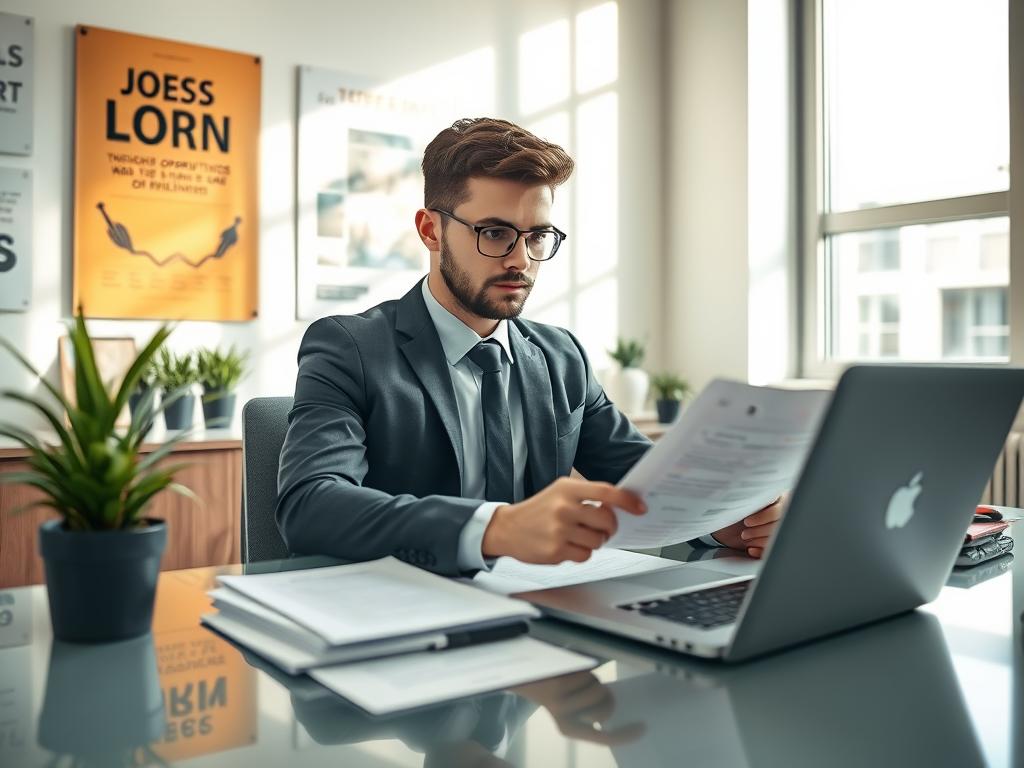 aprendiz administrativo buscando oportunidades laborales